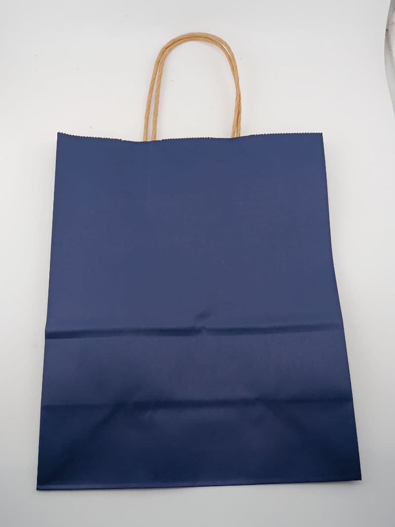 Bolsa de papel kraft de color con asas