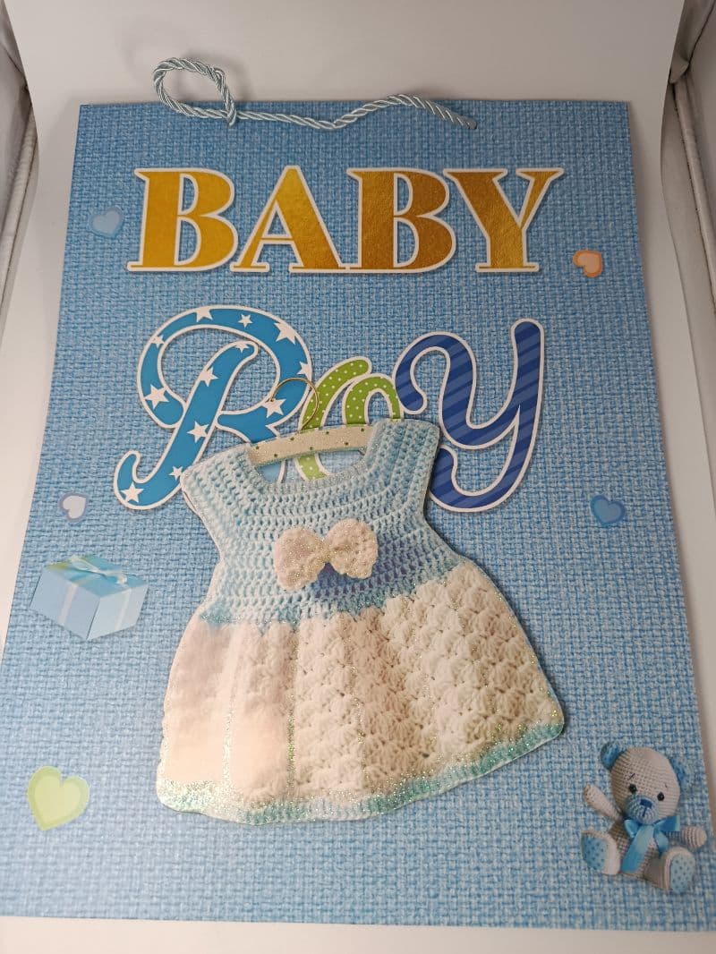 Bolsa de Regalo Baby Shower Niño 30 x 41 cm