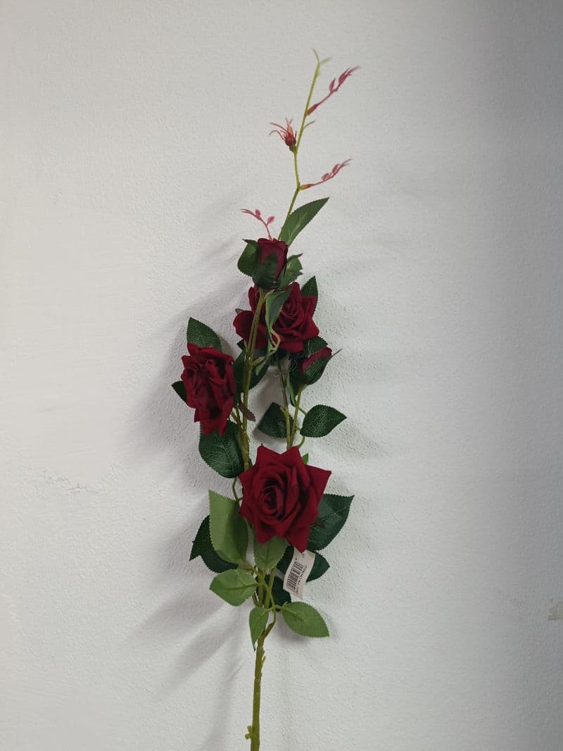 Ramo de Rosas Artificiales Rojas