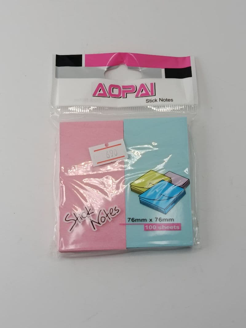 Notas Adhesivas Aopai de 3.8 x 7 cm (100 Hojas)