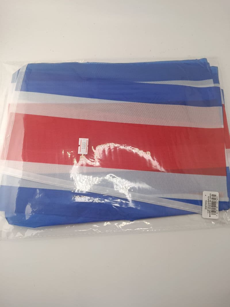 Guirnalda de Bandera de Costa Rica (8 Metros, 20x28 cm)