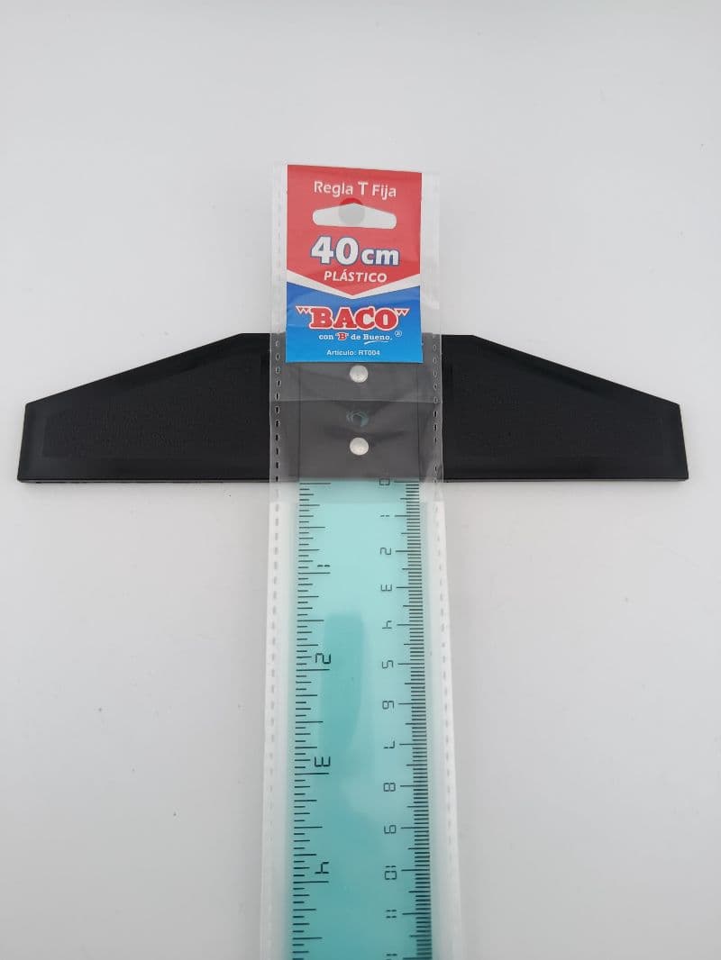 Regla T plástico 40 cm Baco