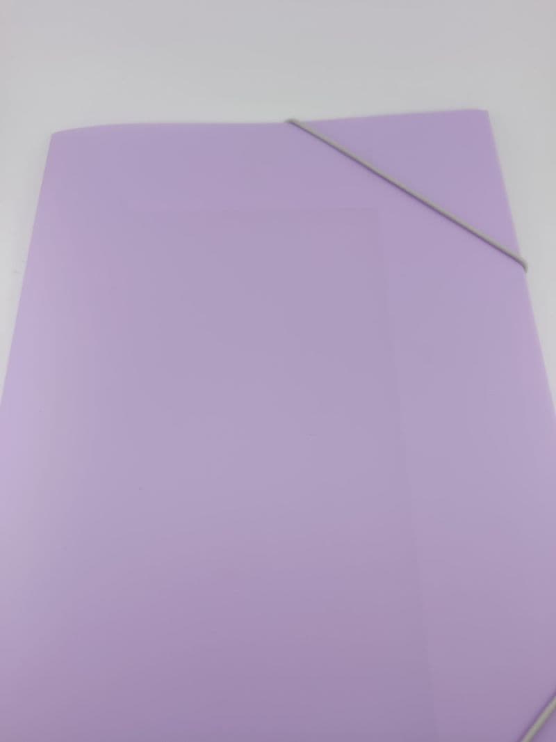 Carpeta plástica con elástico horizontal (docena)