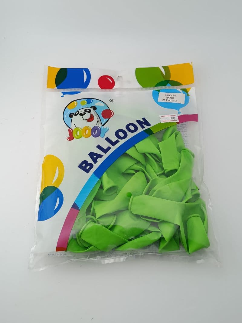 Globos de Látex #9 Verde Lima Joooy (25 Unidades)