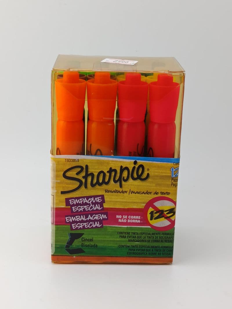 Resaltadores Sharpie Tank de Punta Cincel Paquete de 12 Unidades