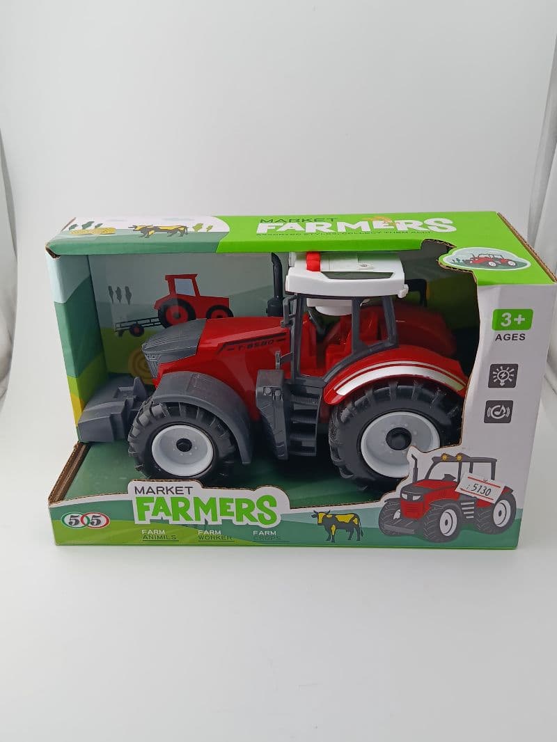 Tractor de Juguete de Plástico con Sonido y Luces