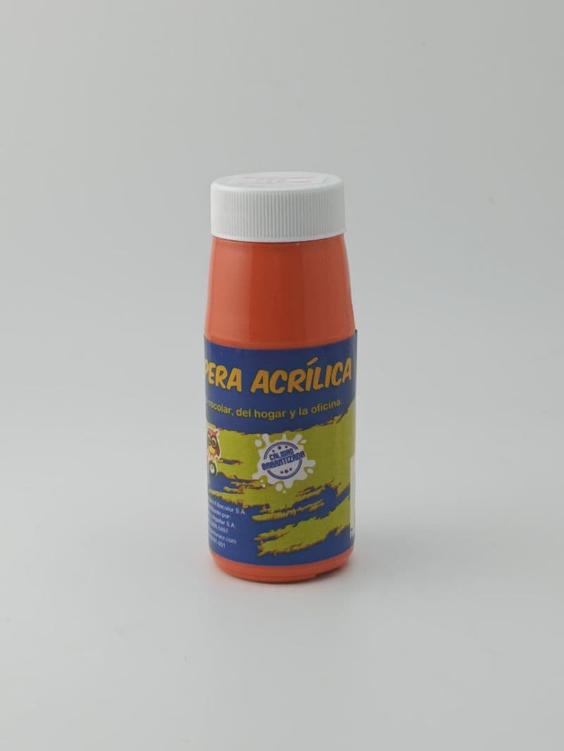 Témpera acrílica Búho 65 ml — naranja