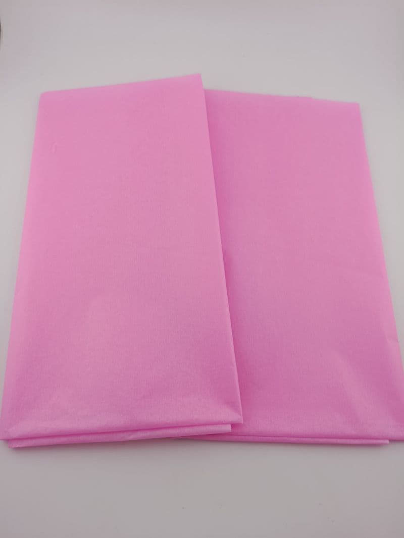Papel seda rosado claro (pliego 50 × 70 cm)