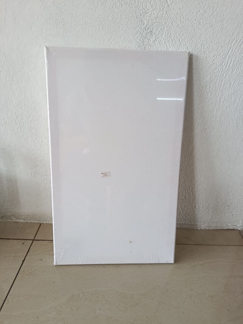 Lienzo blanco para pintar de 50x30 cm