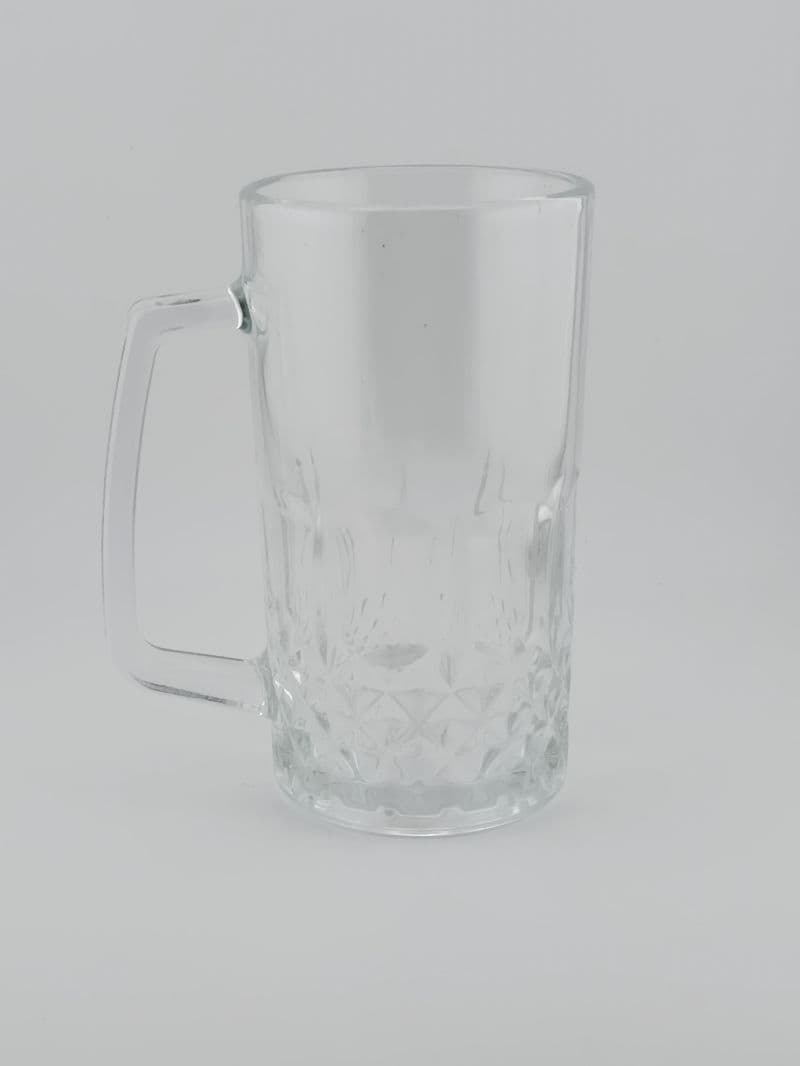 Jarra cervecera de vidrio 580 ml, set de 2 piezas