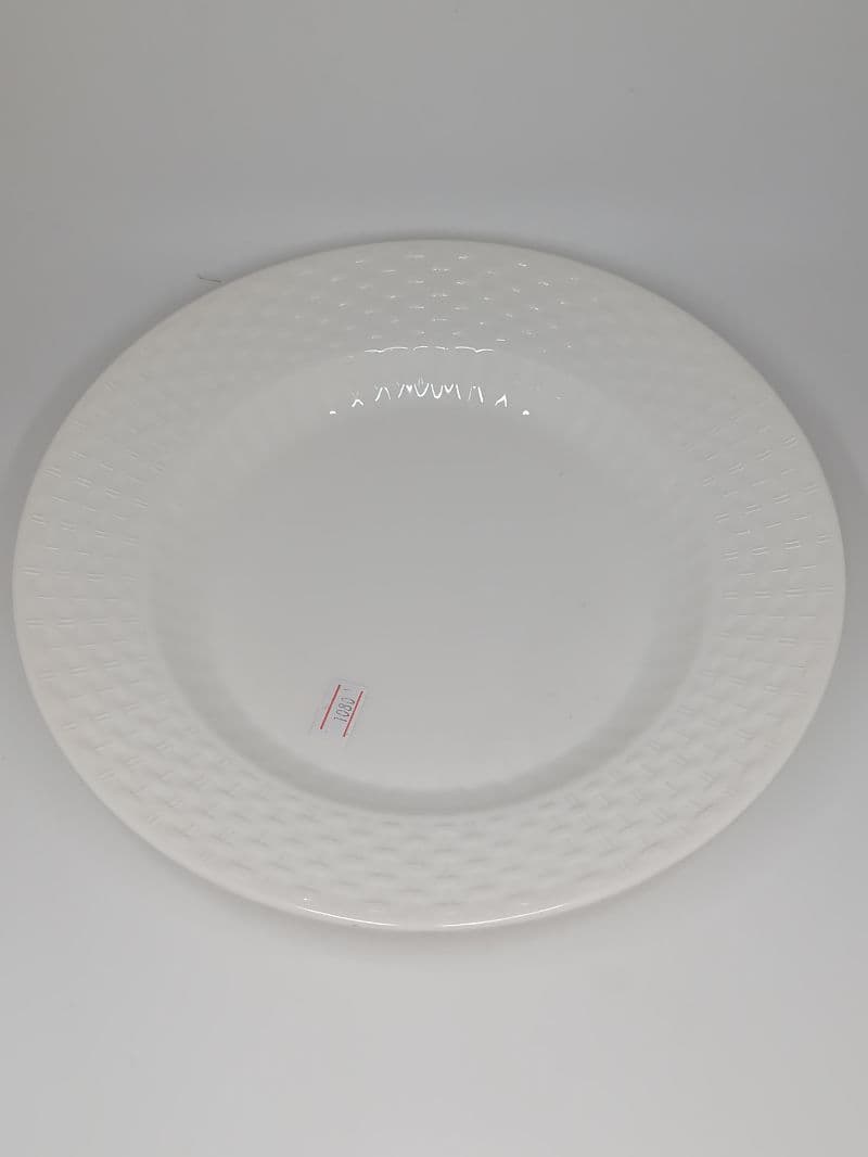 Plato Semi-hondo de Melamina Blanco de 10 Pulgadas