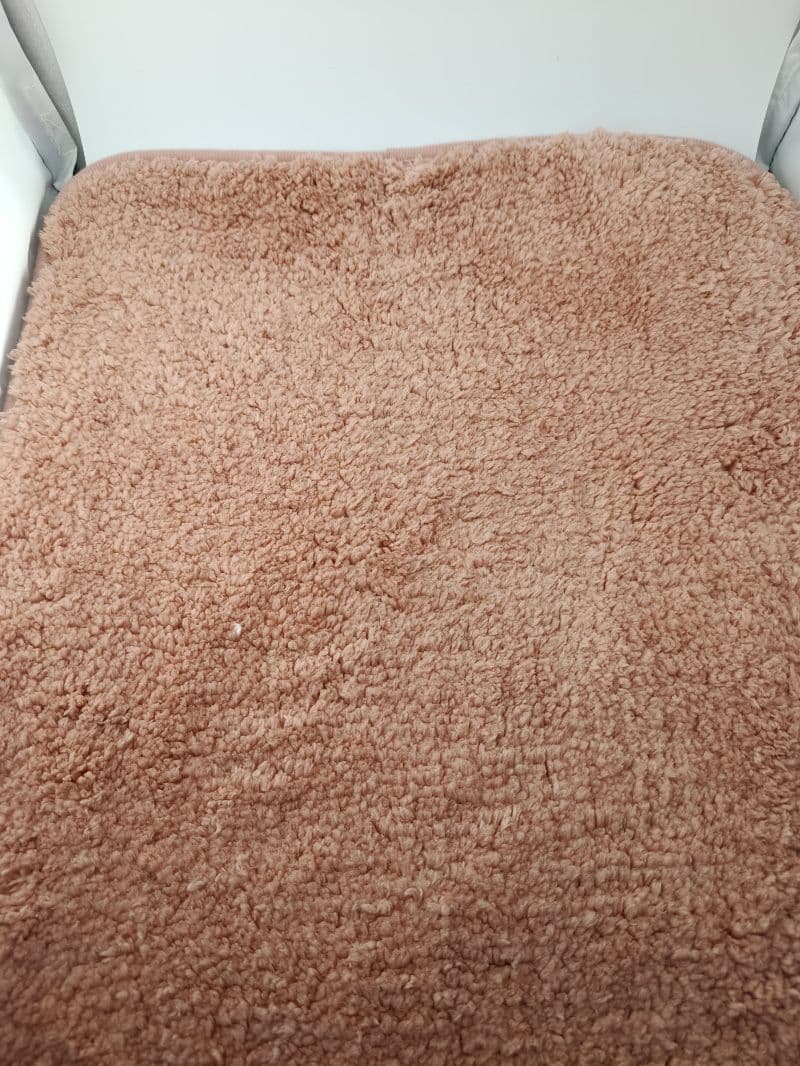 Alfombra para casa con textura de lana unicolor 58 x 38 cm
