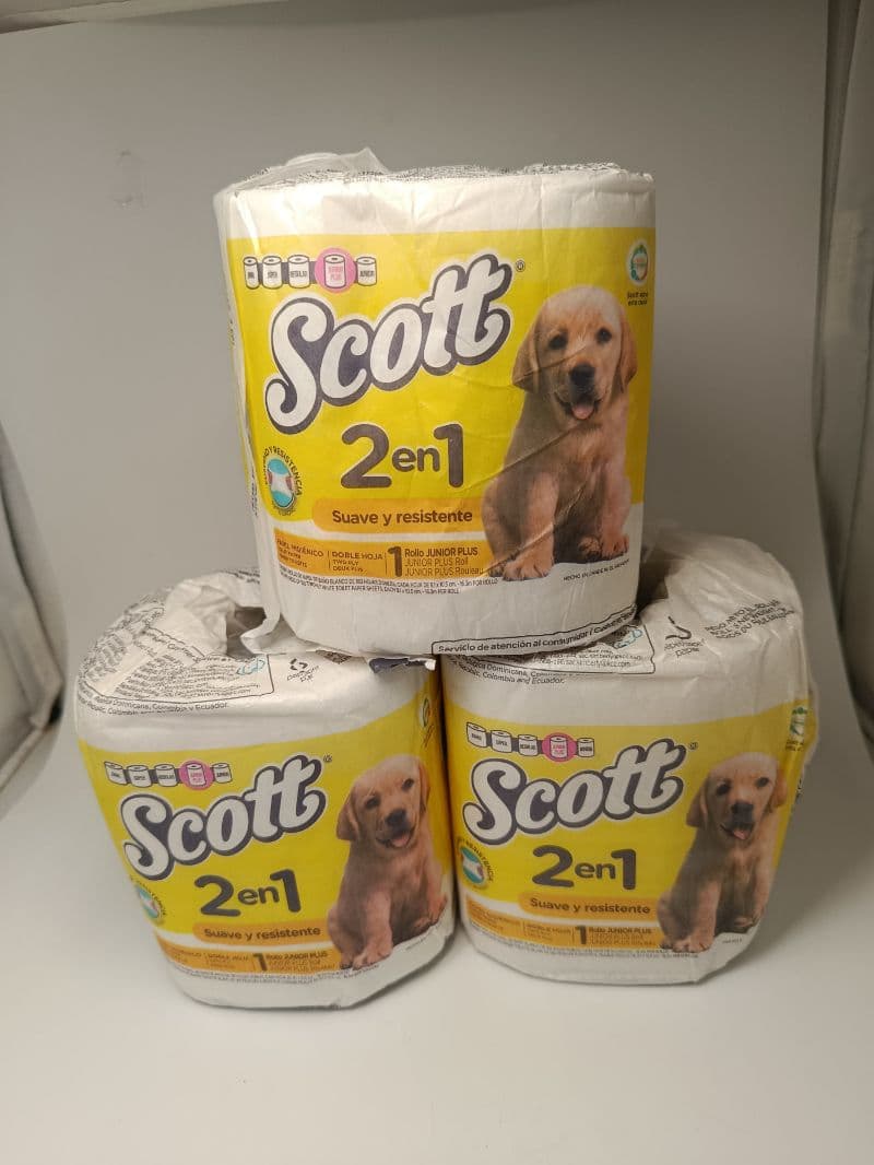 Papel Higiénico Scott 2 en 1 Doble Hoja Unidad