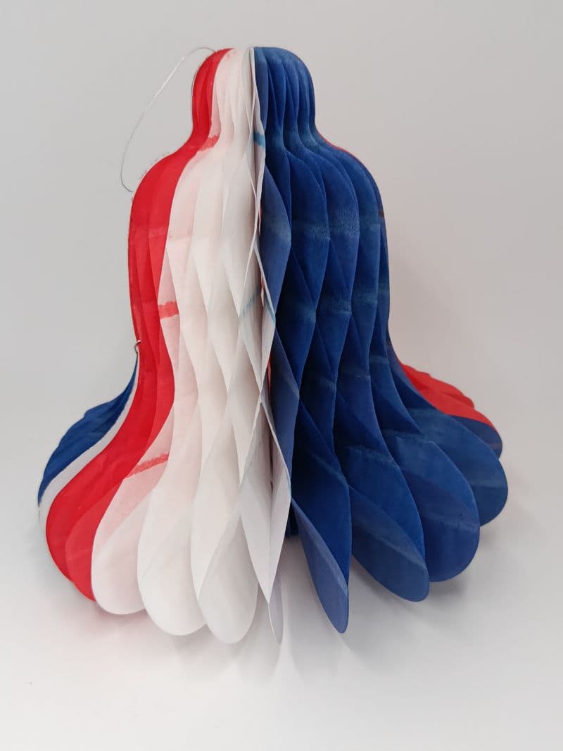 Campana Decorativa Tricolor de 18 cm
