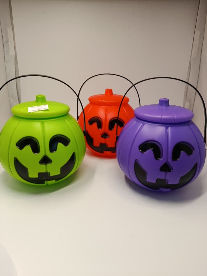 Mini Calabazas de Halloween Willy con Tapa y Asa