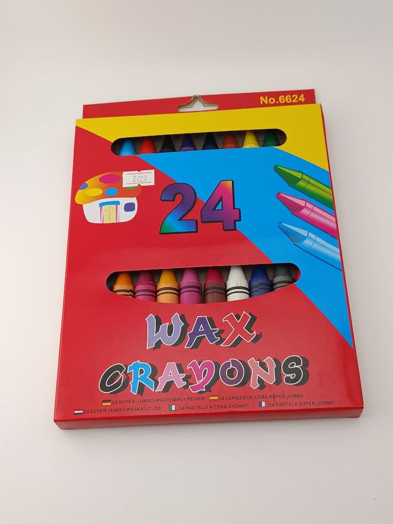 Crayones de Cera Súper Jumbo de 24 Unidades