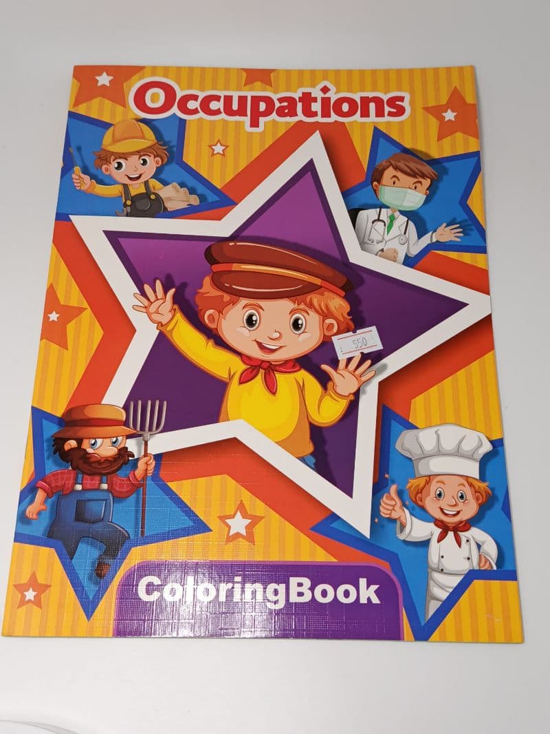 Libro para Colorear en Inglés de Profesiones (Occupations)