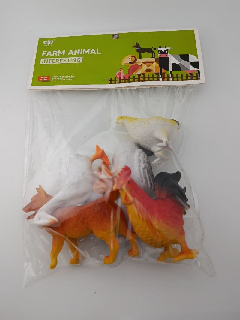 Set de Animales de Granja de Juguete (6 Piezas)
