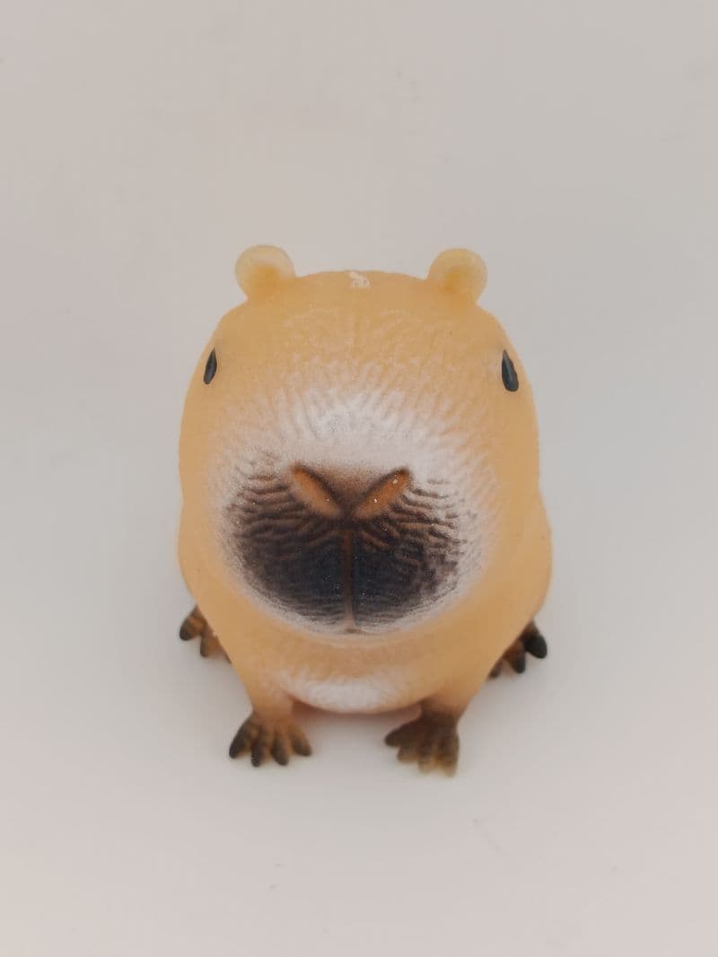 Muñeco antistrés de hule con forma de capibara, set de 12 unidades
