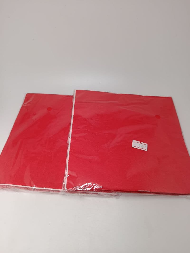 Servilletas de papel color rojo, paquete de 20 unidades