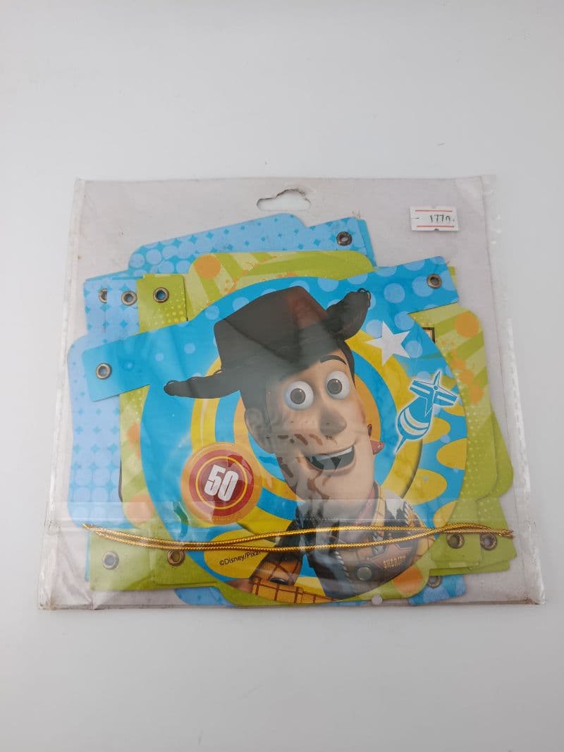 Letrero de Cartón Feliz Cumpleaños Toy Story Carnival