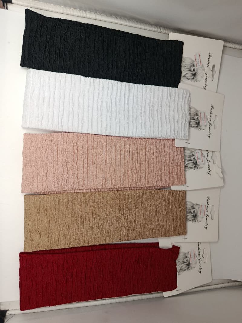 Vincha de Tela Texturizada para Cabello (Unidad)