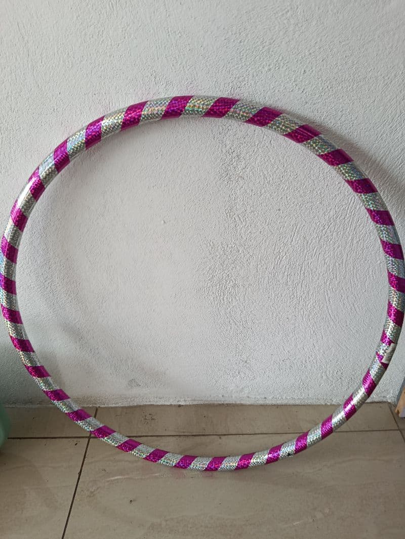 Hula Hula de 60 cm con Cinta Espiral Brillante