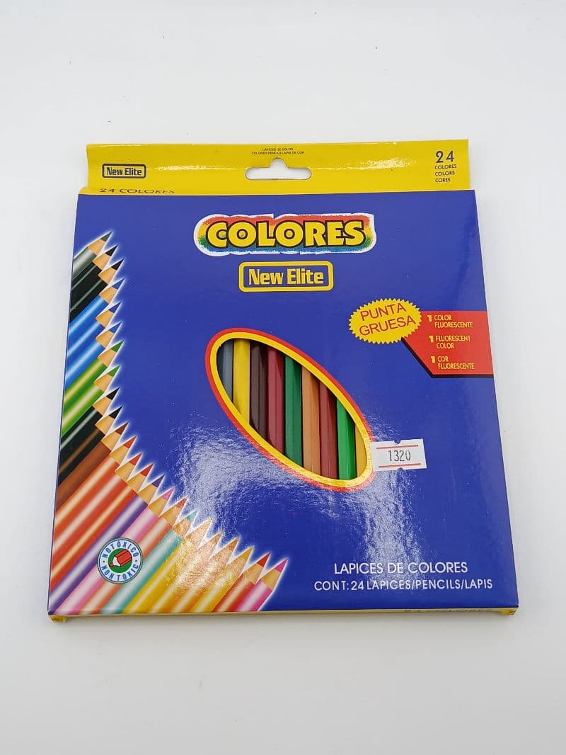 Lápices de color New Elite punta gruesa, 24 unidades