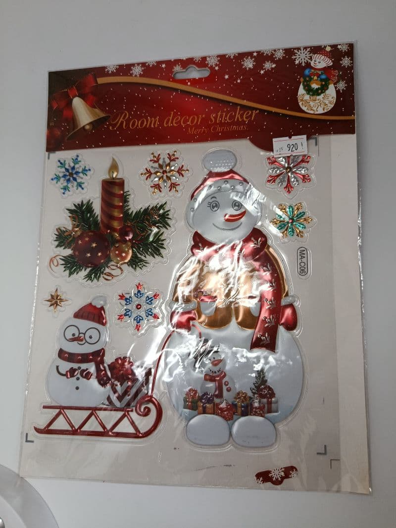 Set de Pegatinas Navideñas Decorativas en Blíster