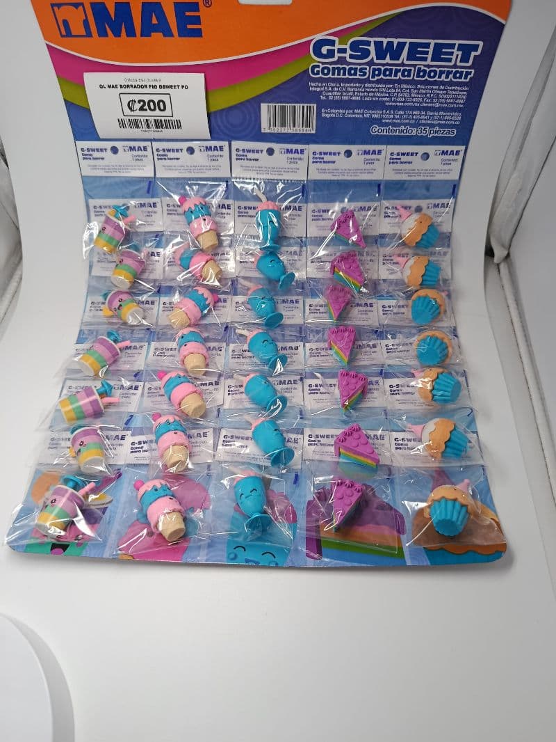 Borrador con Formas de Postres Mae G-Sweet