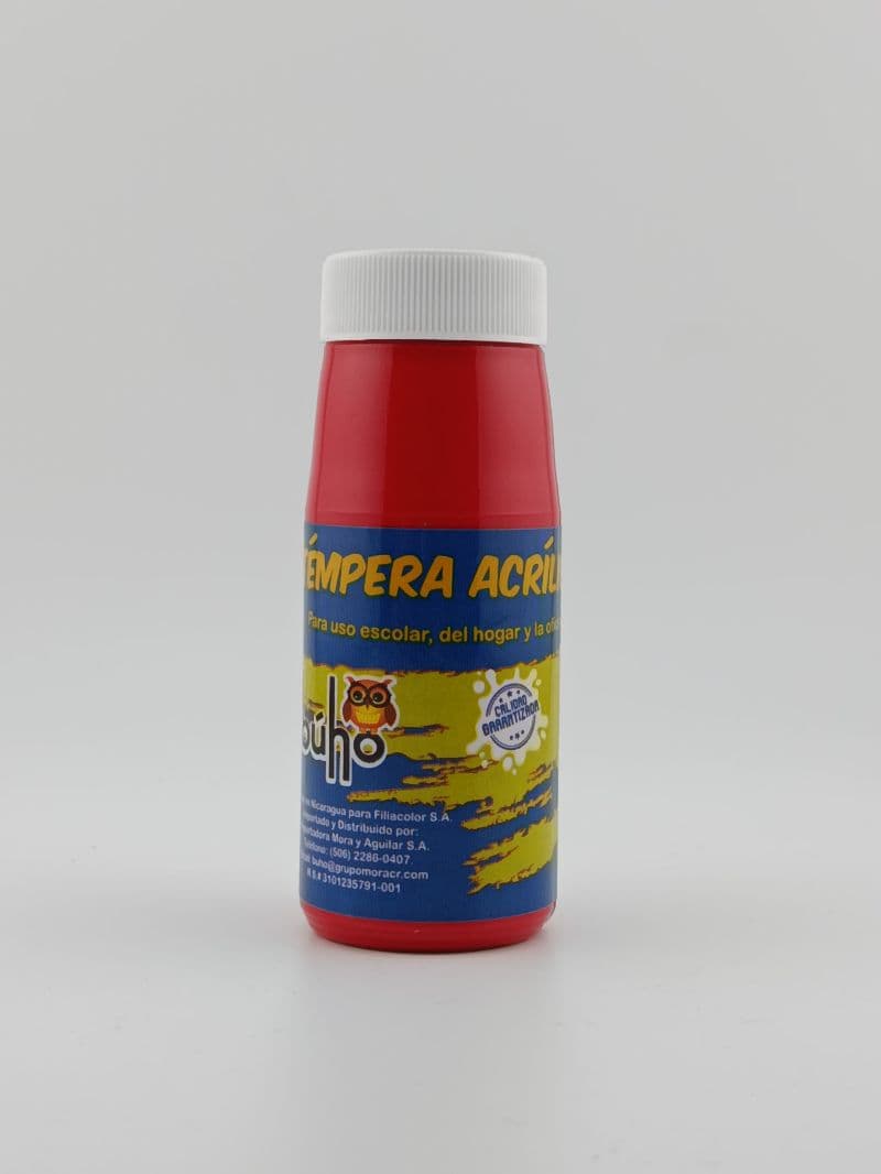 Témpera acrílica Búho roja 65 ml