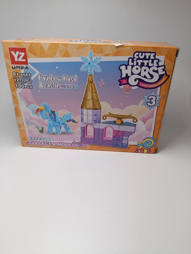 Rompecabezas 3D de Bloques de Unicornio y Castillo YZ 100 Piezas