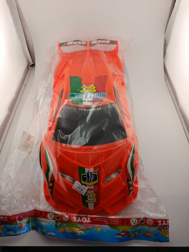 Carro de carreras plástico grande tipo superdeportivo