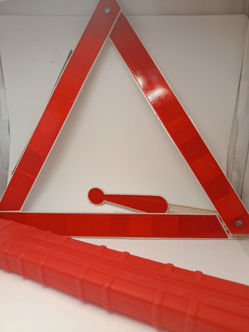 Triángulo reflectivo de seguridad para vehículo