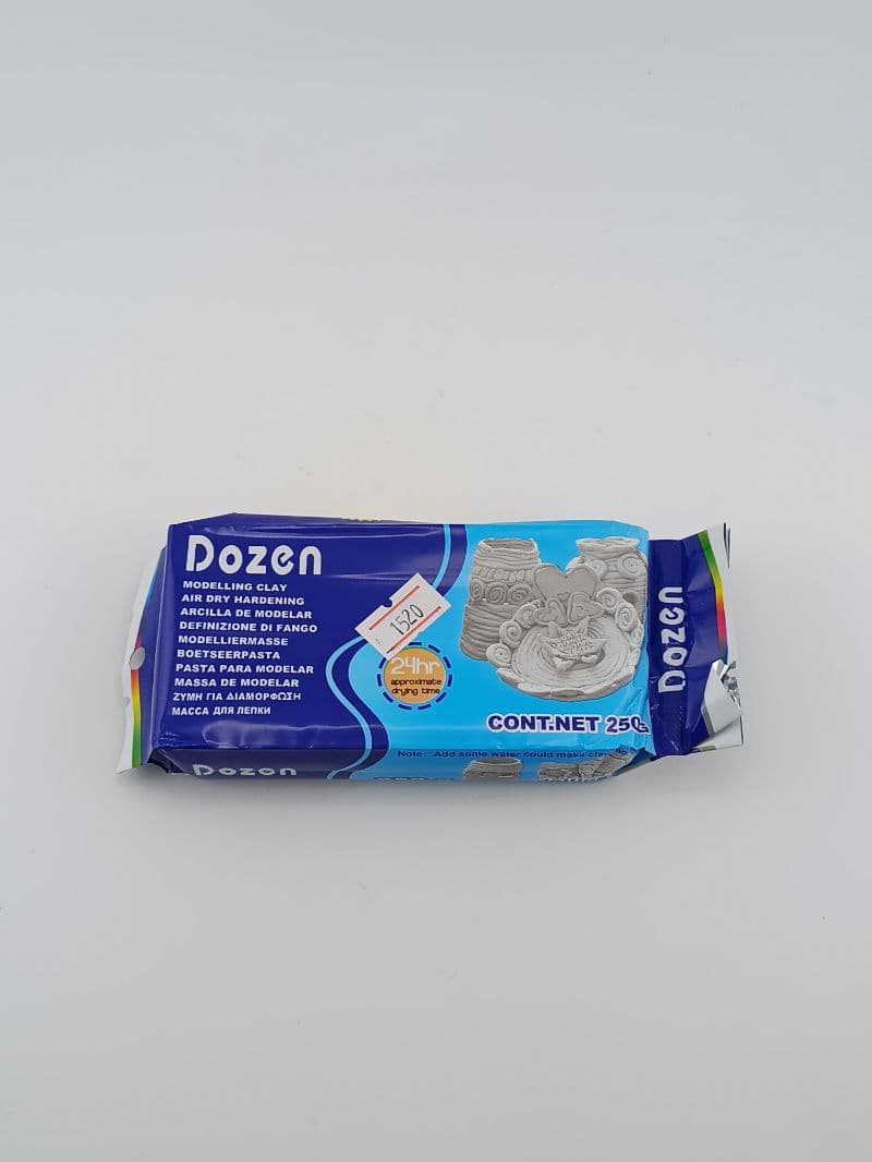 Arcilla de modelar Dozen blanca 250 g – seca al aire