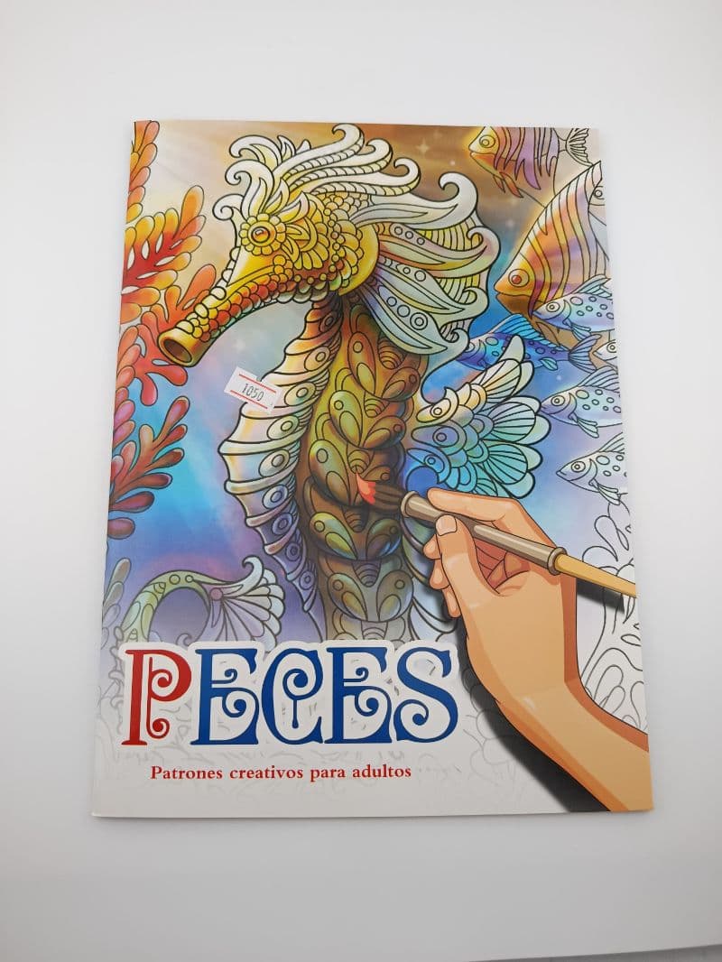 Libro de colorear para adultos: Peces, patrones creativos, 48 páginas