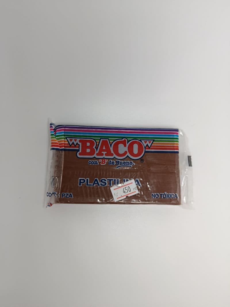 Plastilina Baco en Marqueta Color Café