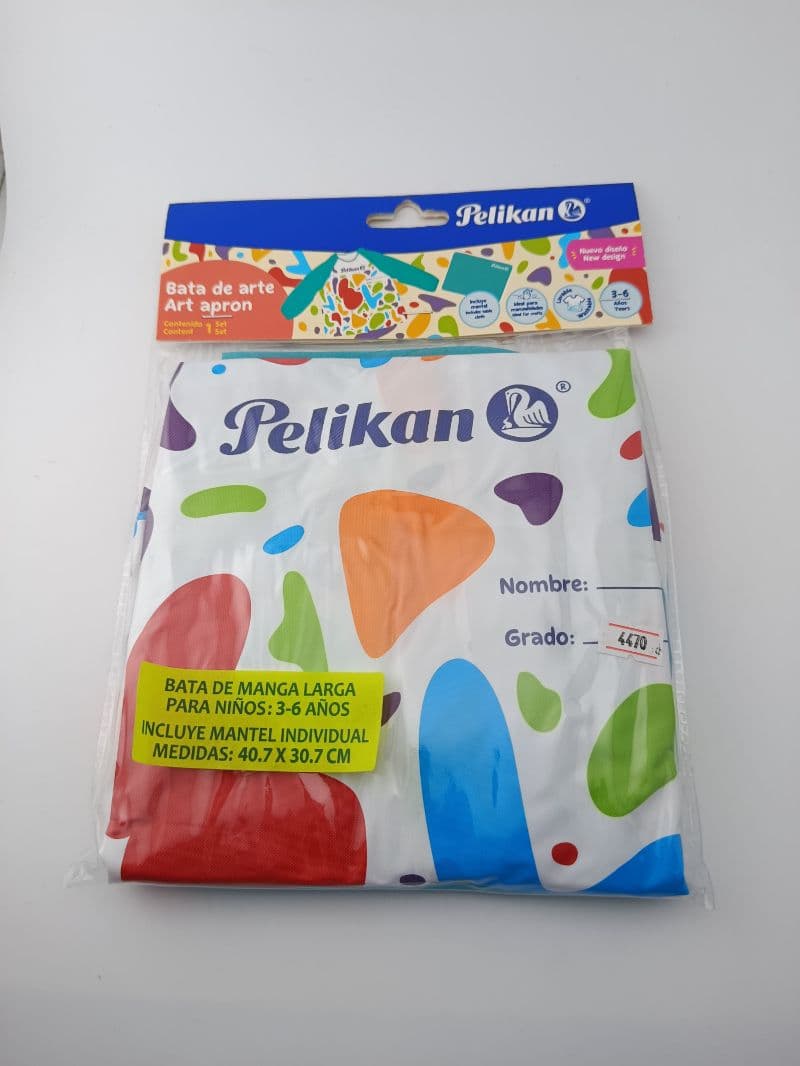 Bata de Arte Pelikan Manga Larga para Niños (3 a 6 Años)