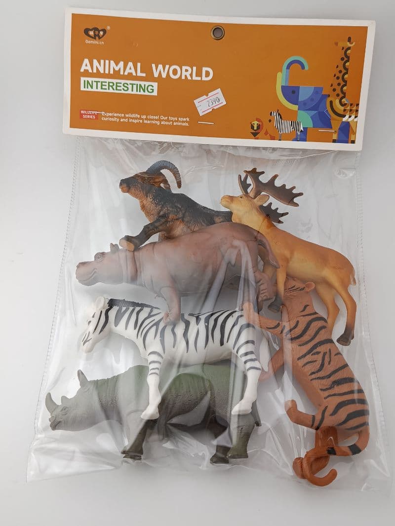 Set de Figuras de Animales Salvajes de Juguete (6 Piezas)
