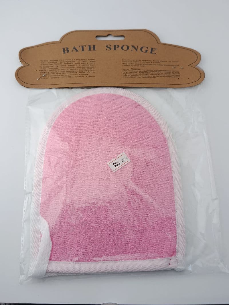Esponja de baño tipo manopla