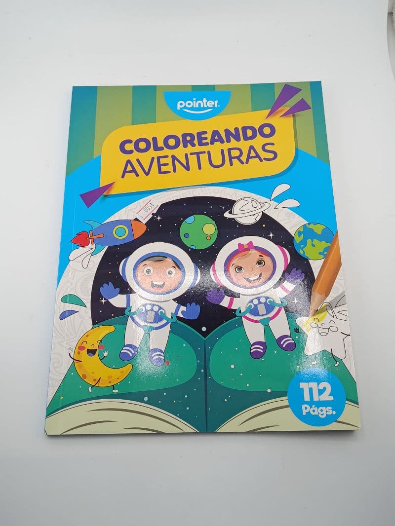 Libro para colorear Pointer Coloreando Aventuras, 112 páginas