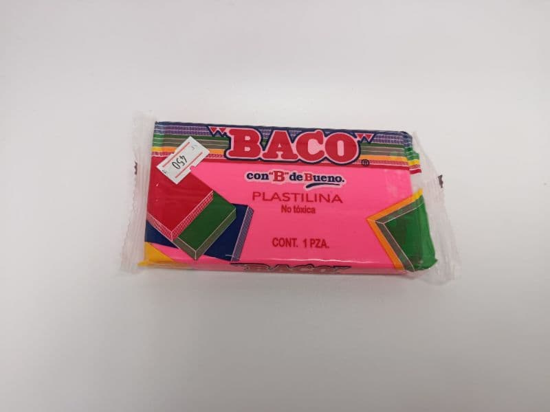 Plastilina Baco en Marqueta Color Neón