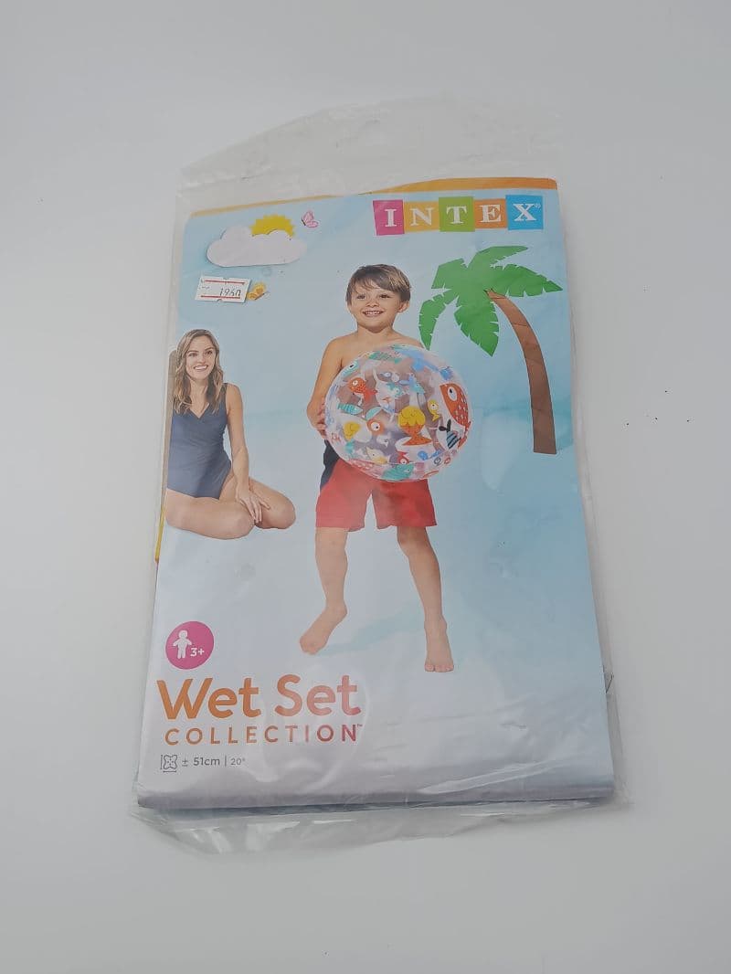 Bola de Playa Inflable Intex Wet Set 51 cm