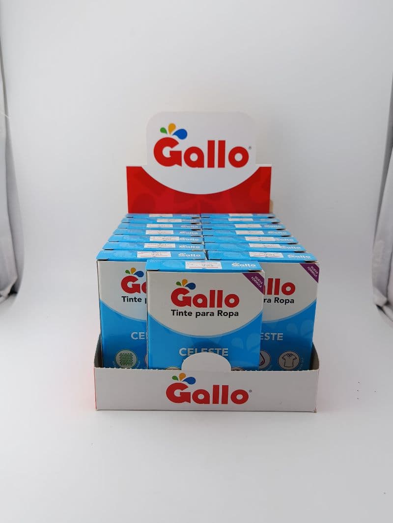 Tinte para Ropa Gallo Color Celeste