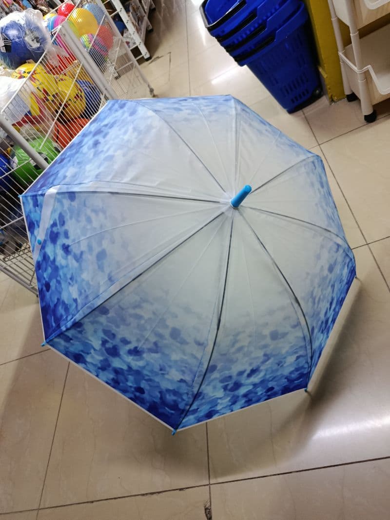 Paraguas Largo Real Star con Diseño Azul y Blanco