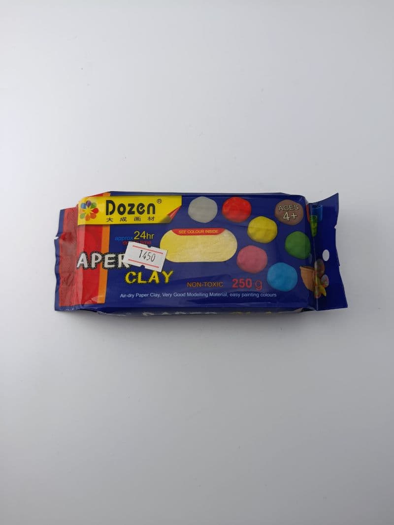 Masa Moldeable Dozen Paper Clay Azul de 250 g