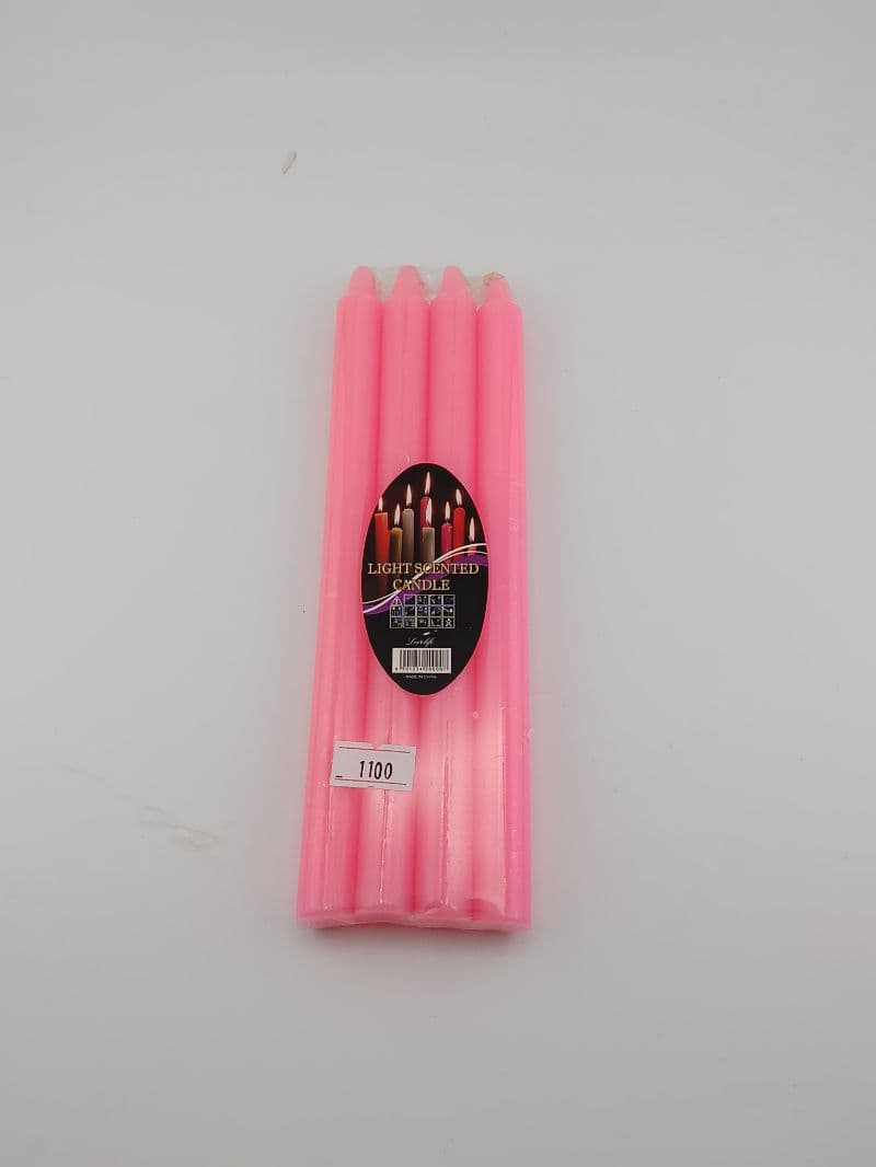 Candelas delgadas 20 cm — paquete de 4 unidades