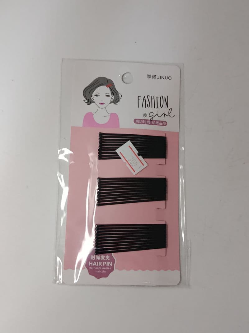 Prensas Negras para Cabello (Paquete de 30 Unidades)