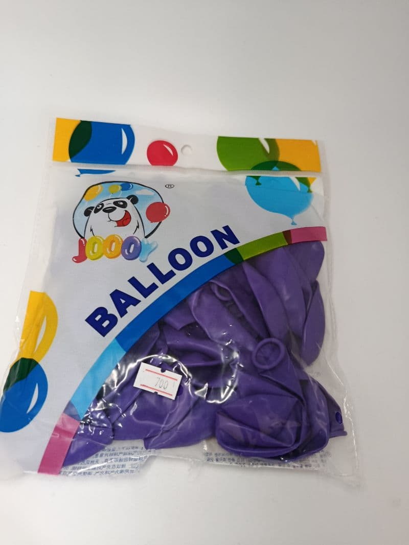 Globos de Látex #9 Morados - Paquete de 25 Unidades