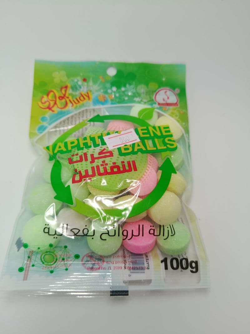 Bolitas de Naftalina de Colores Judy 100 g